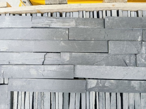 Плитка чёрная из натурального камня фасадная 30 см * 5 см, толщина 7 мм -30 мм купить в Ярославской области