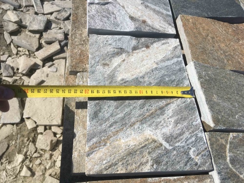 Плитка пилёная златолит Уральский для цоколя, отмостки купить в Ярославской области